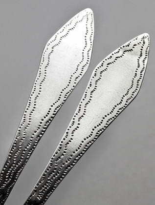 Cape Silver Lemoen Lepels (Orange Spoons) - Pair, Jan Lotter